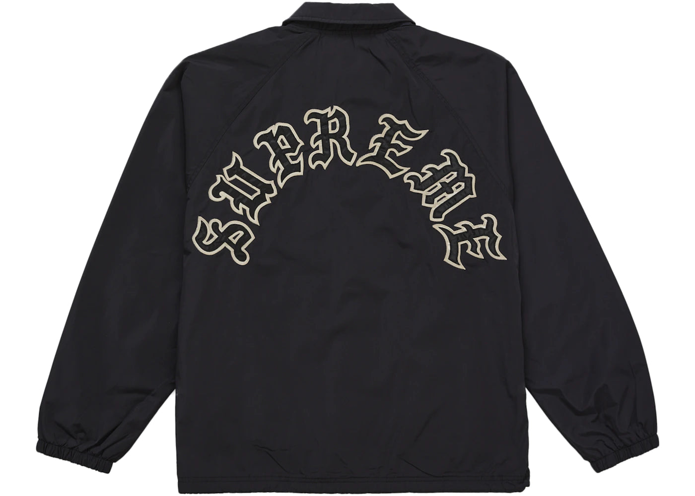 Supreme Old English Arc Coaches Jacket Black -1