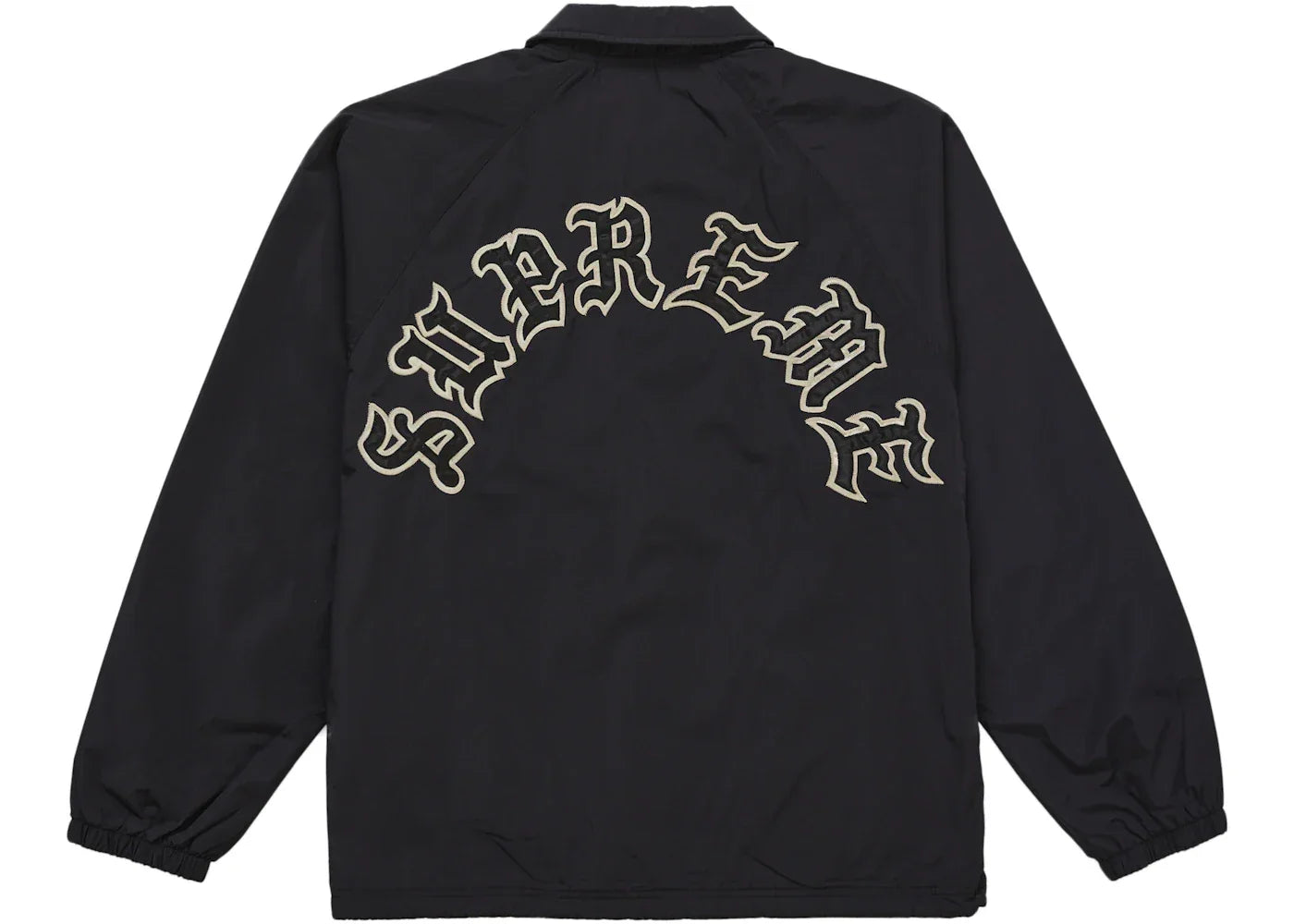 Supreme Old English Arc Coaches Jacket Black -1