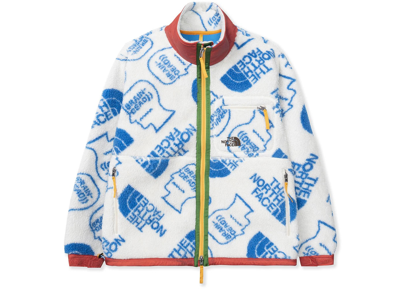 The North Face x Brain Dead Extreme Pile Full Zip Fleece White -1