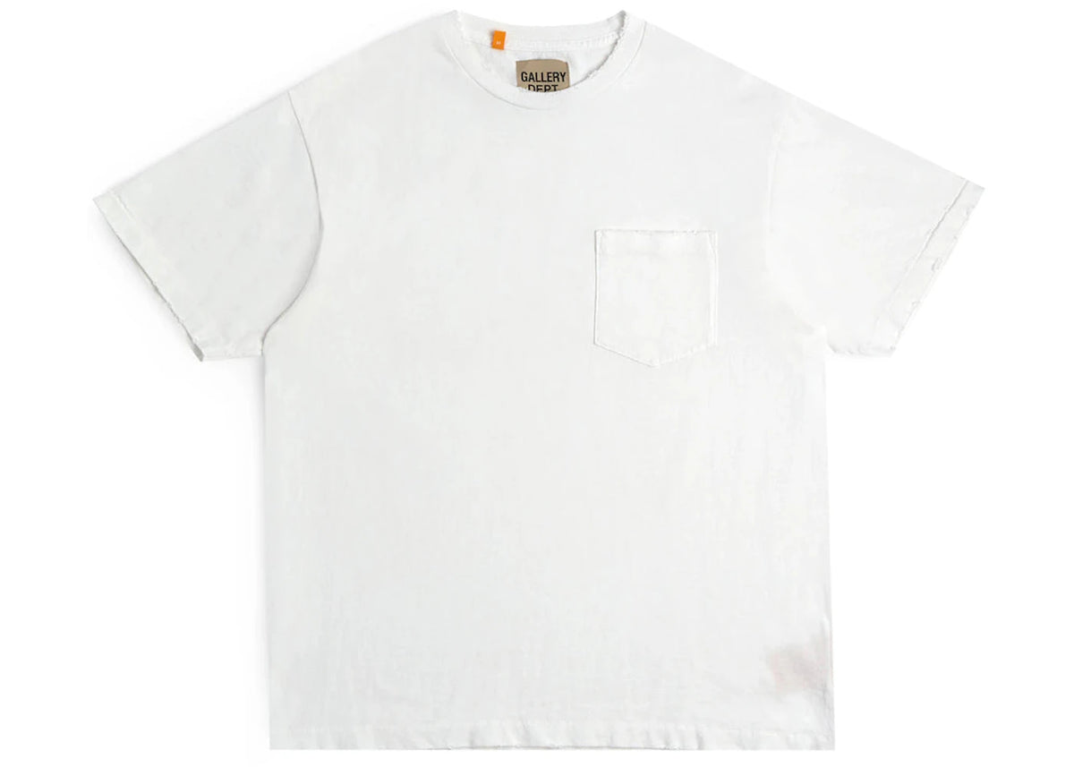 Gallery Dept. Plain Vintage Pocket T-Shirt White -1