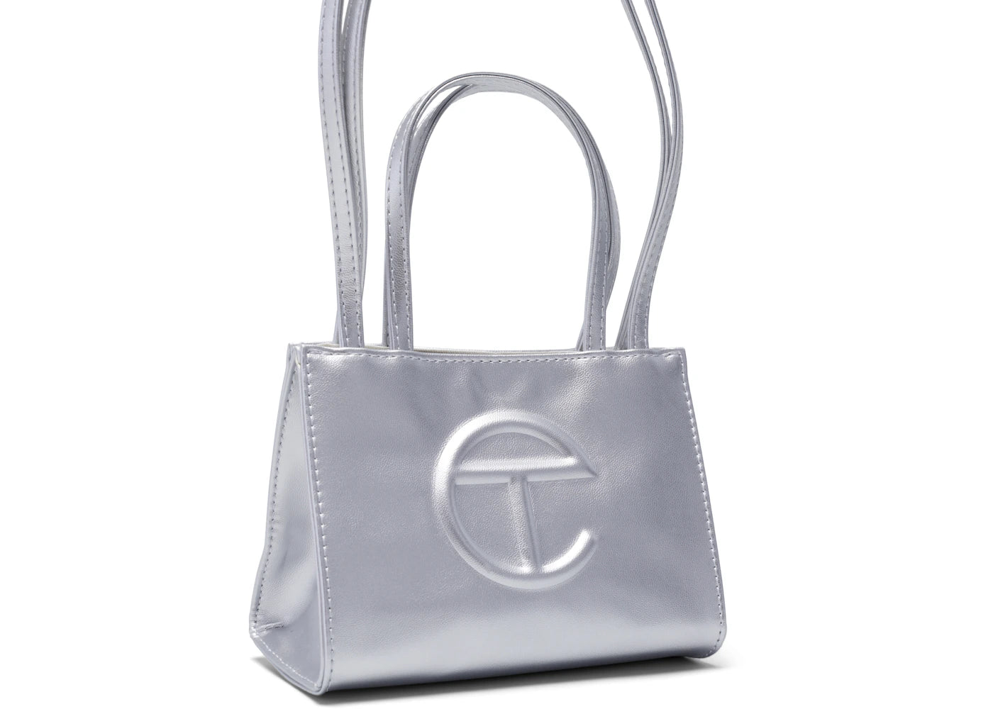 Telfar Shopping Bag Small Silver -1