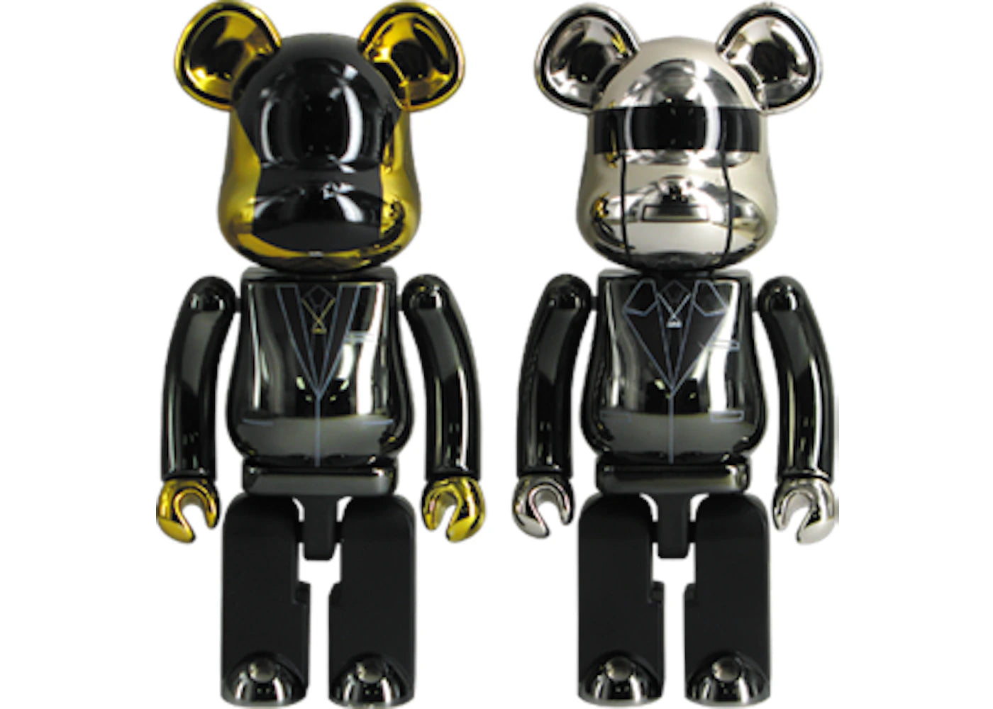 Bearbrick Superalloy Daft Punk (Random Access Memories Ver.) 2 Pack 200% Black -1