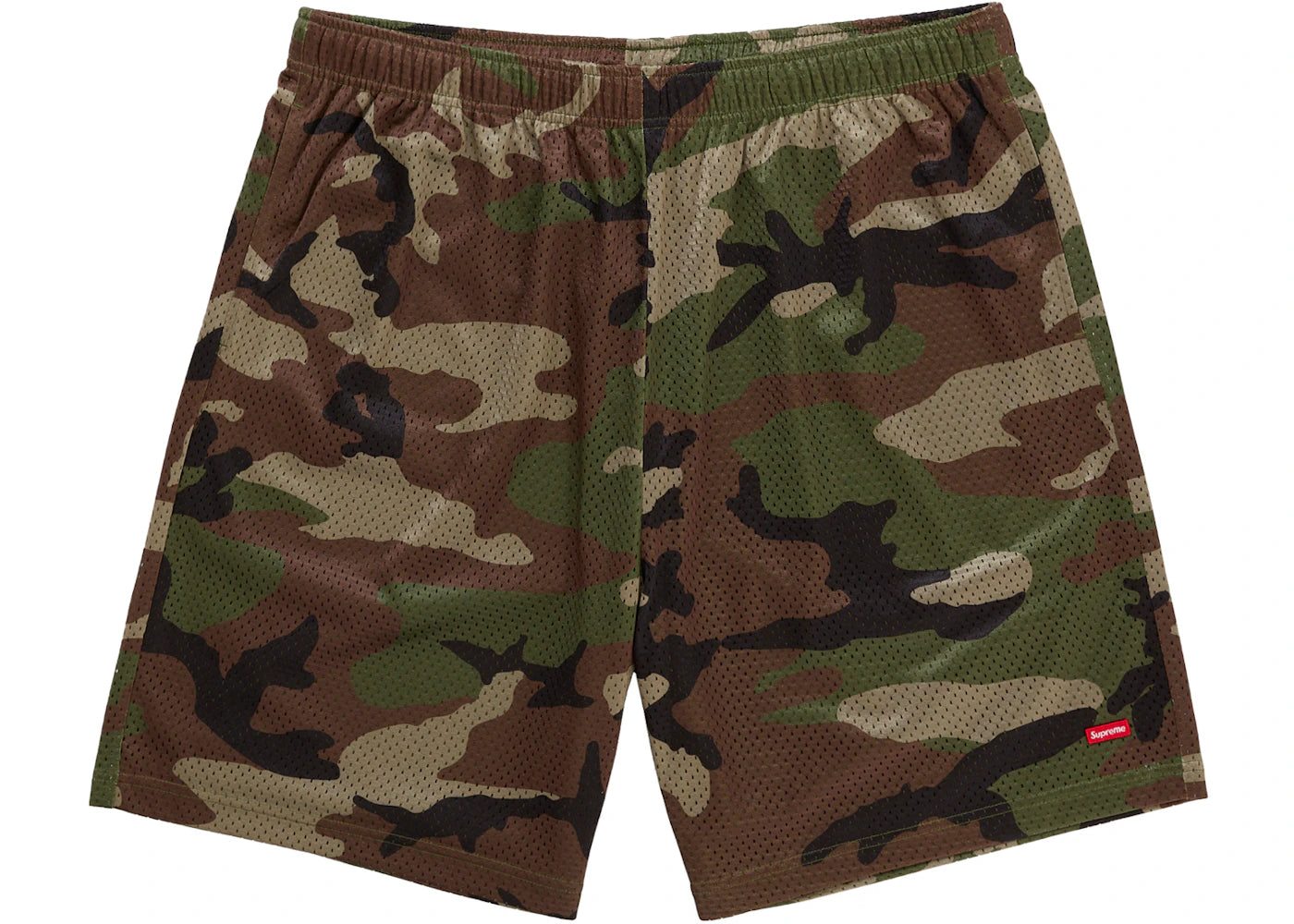 Supreme Small Box Baggy Mesh Short (SS26) Woodland Camo -1