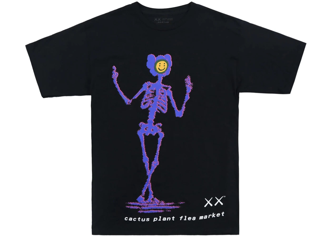 KAWS x Cactus Plant Flea Market T-shirt Black -1