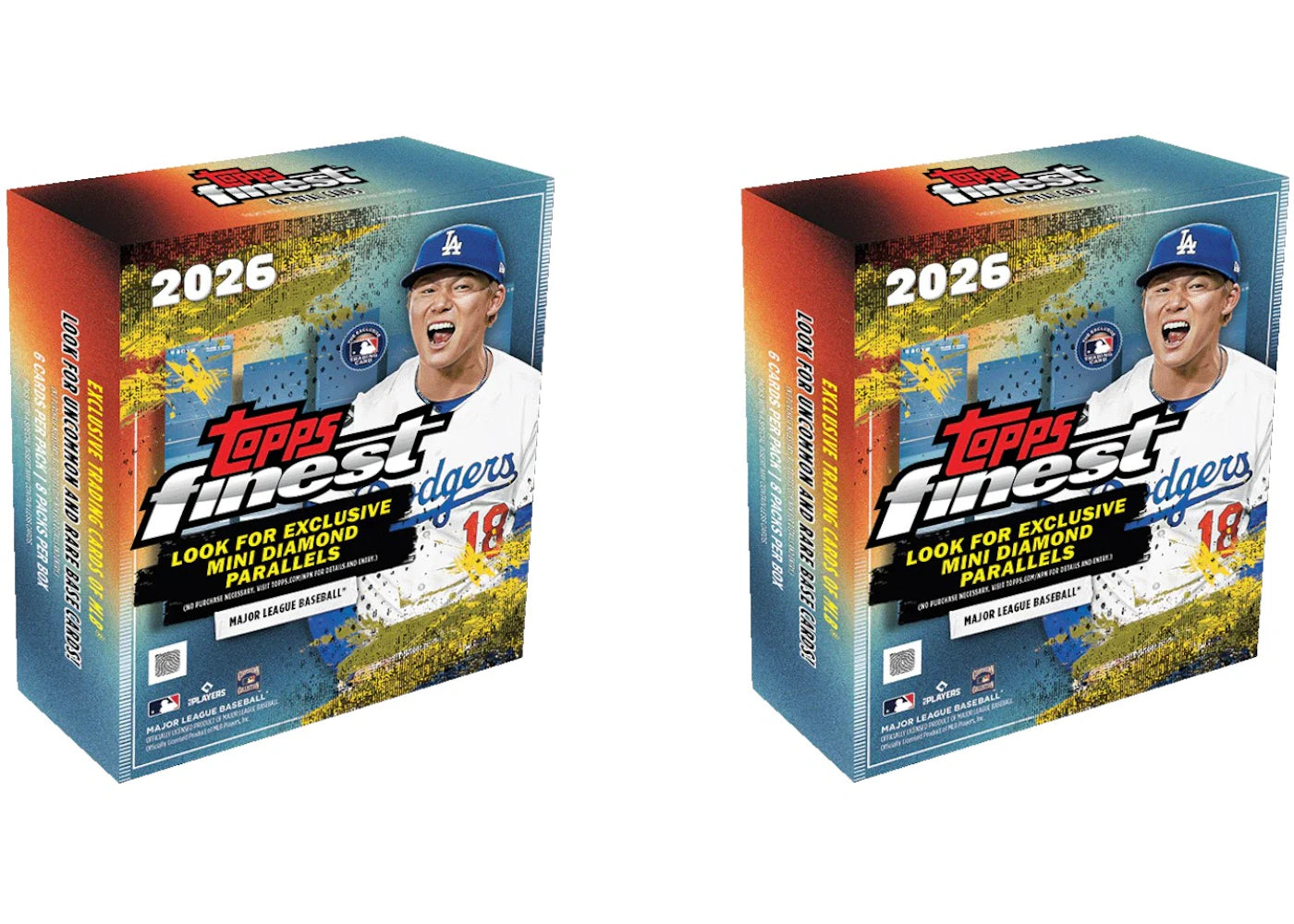 2026 Topps Finest Baseball Mega Box 2x Lot -1