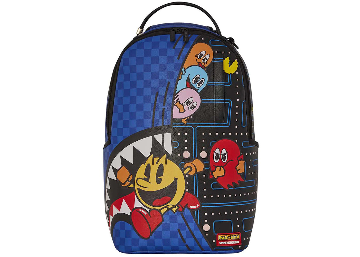 Sprayground Pac Man Running Reveal Backpack Blue/Multicolor -1