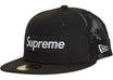 Supreme Box Logo Mesh Back New Era Hat (SS23) Black -1