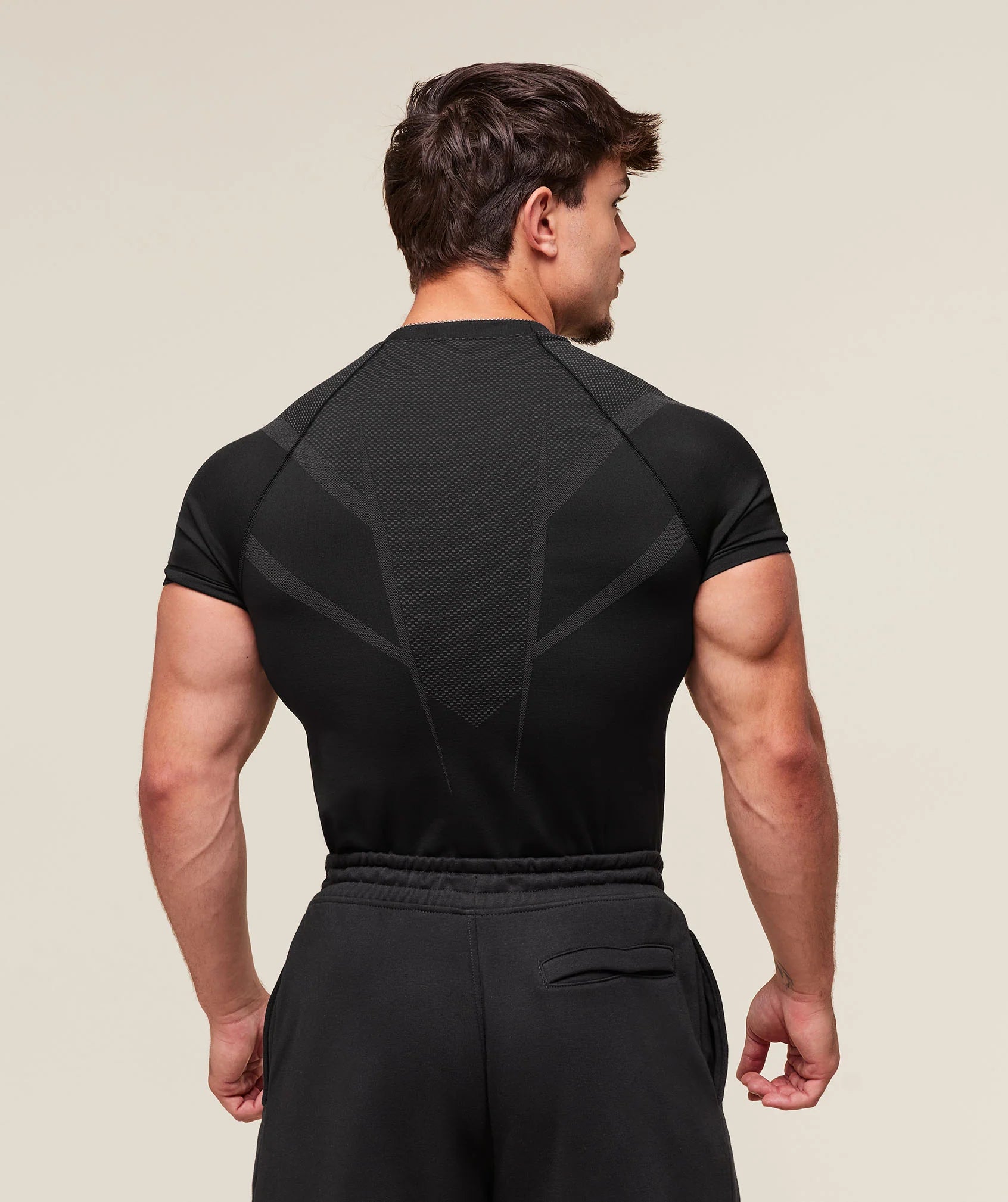 Gymshark Onyx 5.0 Seamless Long Sleeve T-shirt Black/Onyx Grey