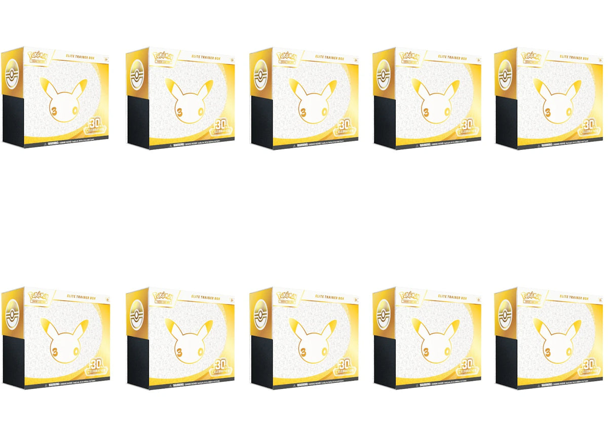 2026 Pokémon Mega Evolution 30th Celebration Elite Trainer Box 10x Lot -1