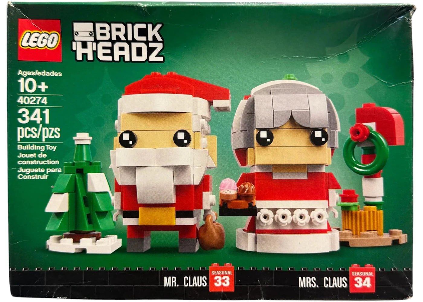 LEGO BrickHeadz Mr. & Mrs. Claus Set 40274 -1