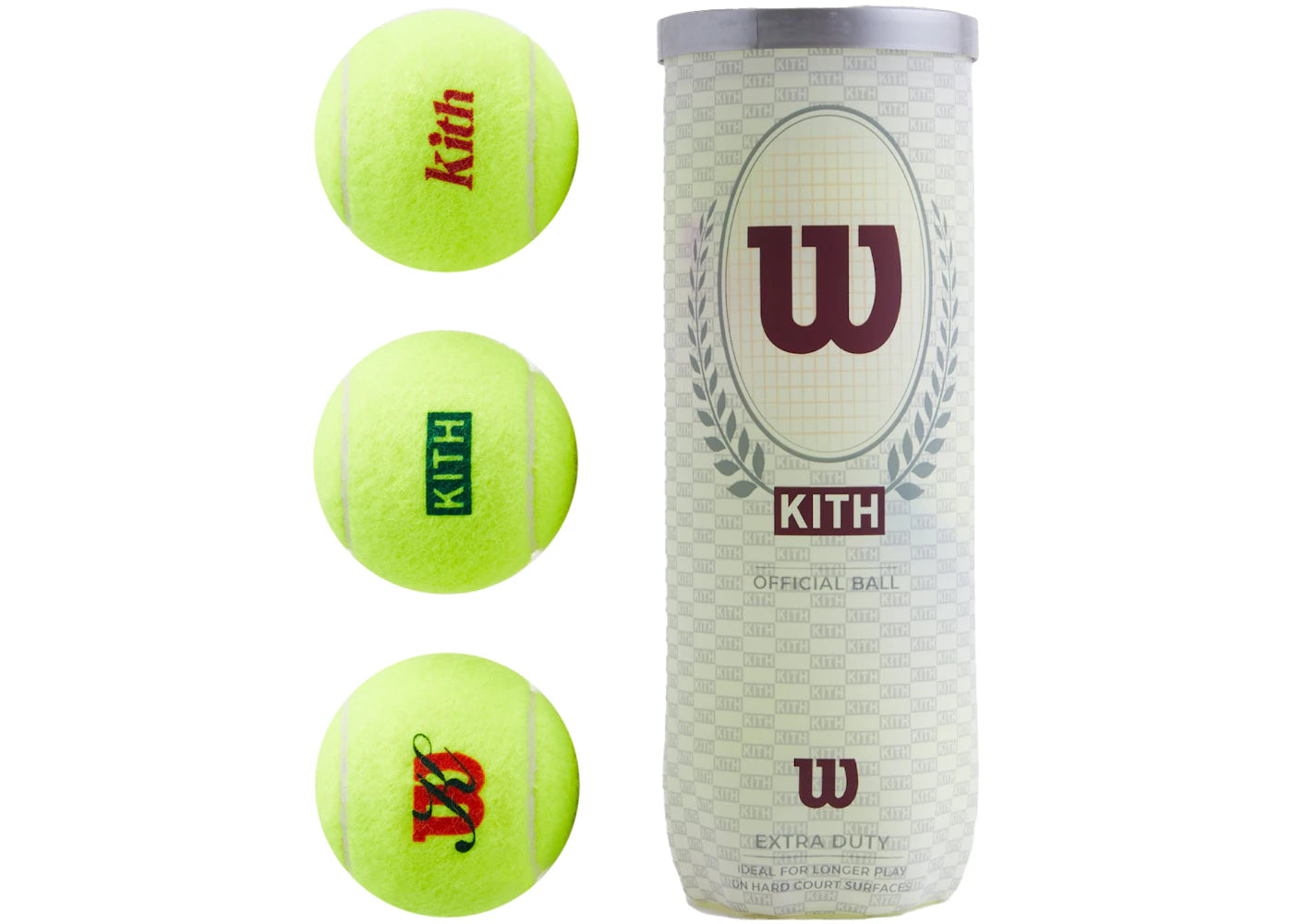 Kith x Wilson Regular Duty Tennis Ball Set Yellow -1