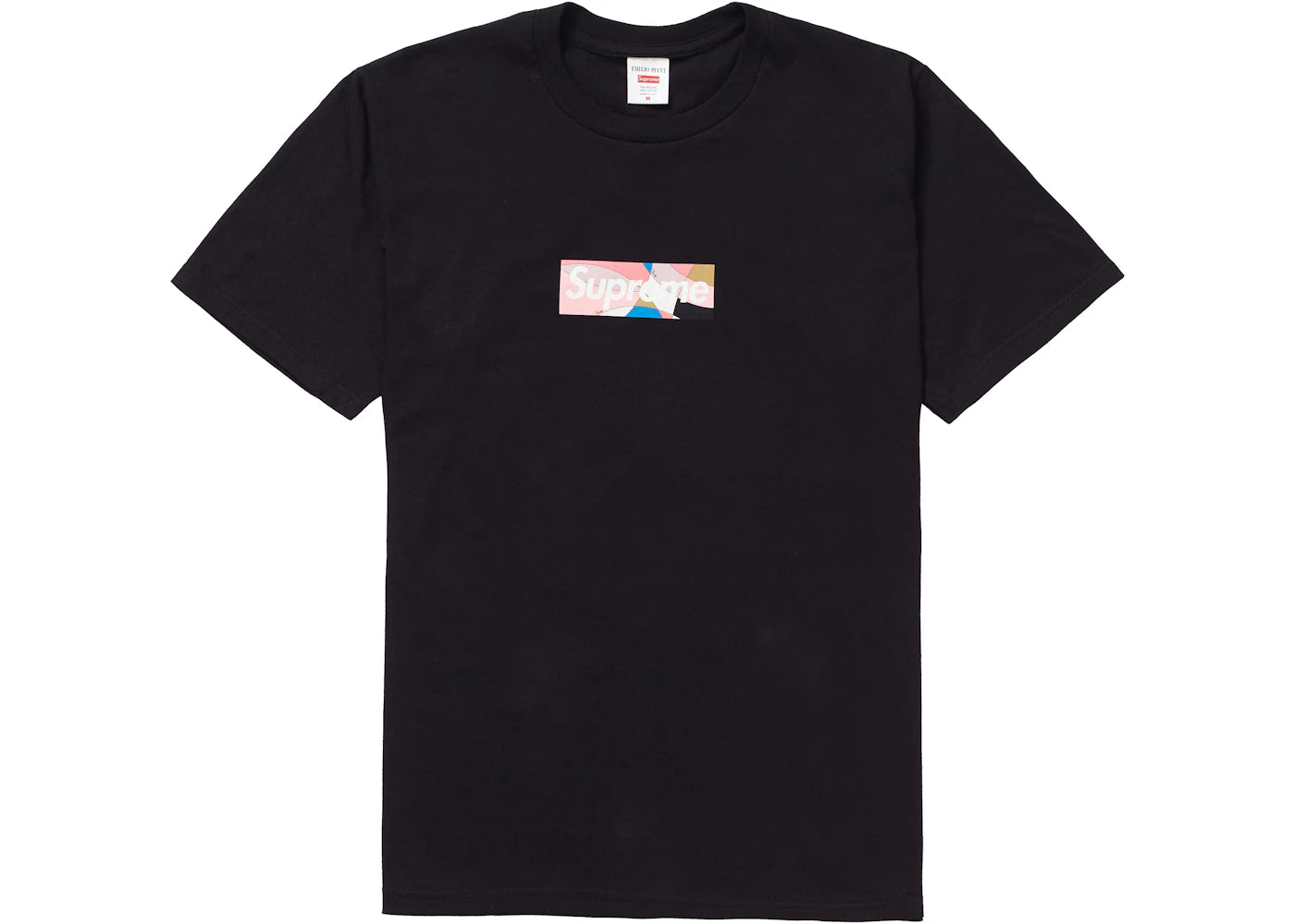 Supreme Emilio Pucci Box Logo Tee Black/Dusty Pink -1
