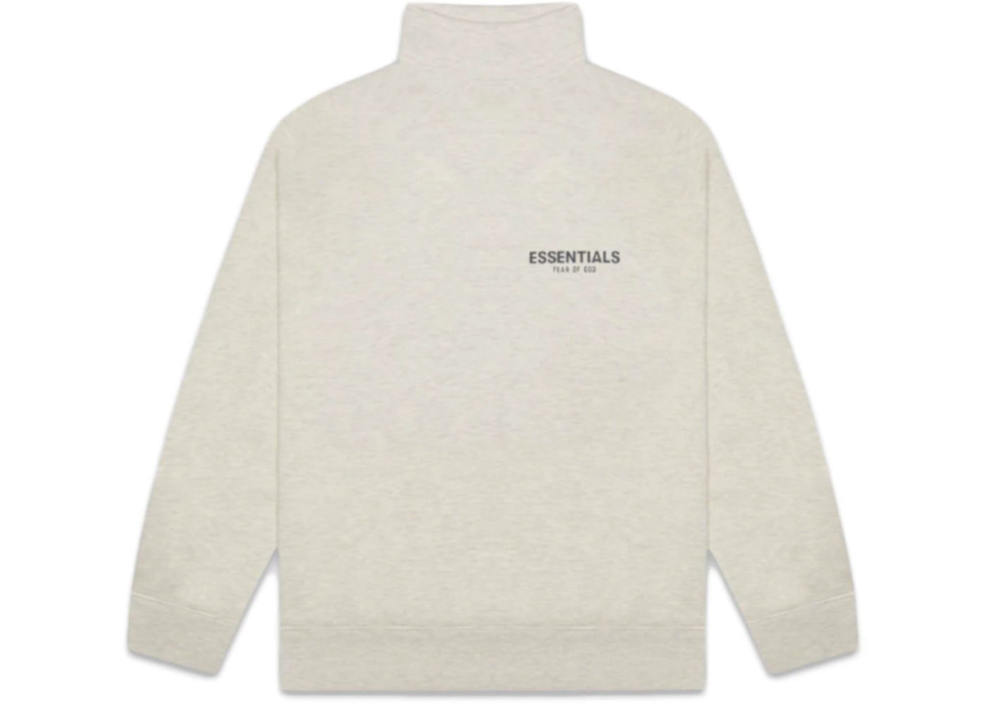 Fear of God Essentials Pull-over Mockneck Sweatshirt Oatmeal Heather -1