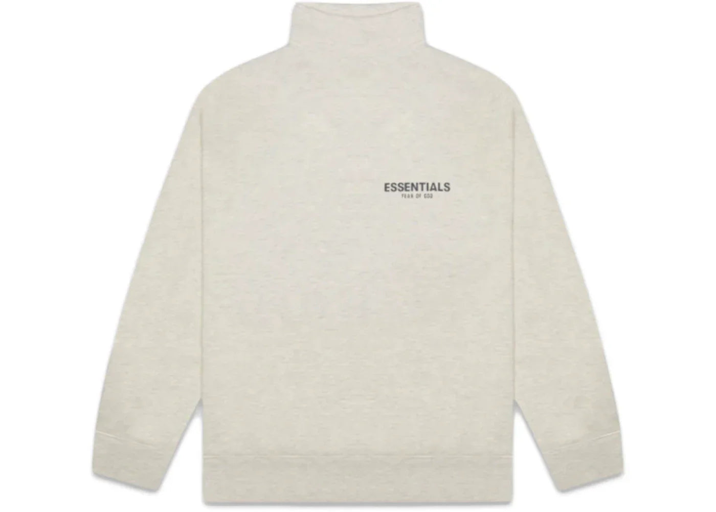 Fear of God Essentials Pull-over Mockneck Sweatshirt Oatmeal Heather -1