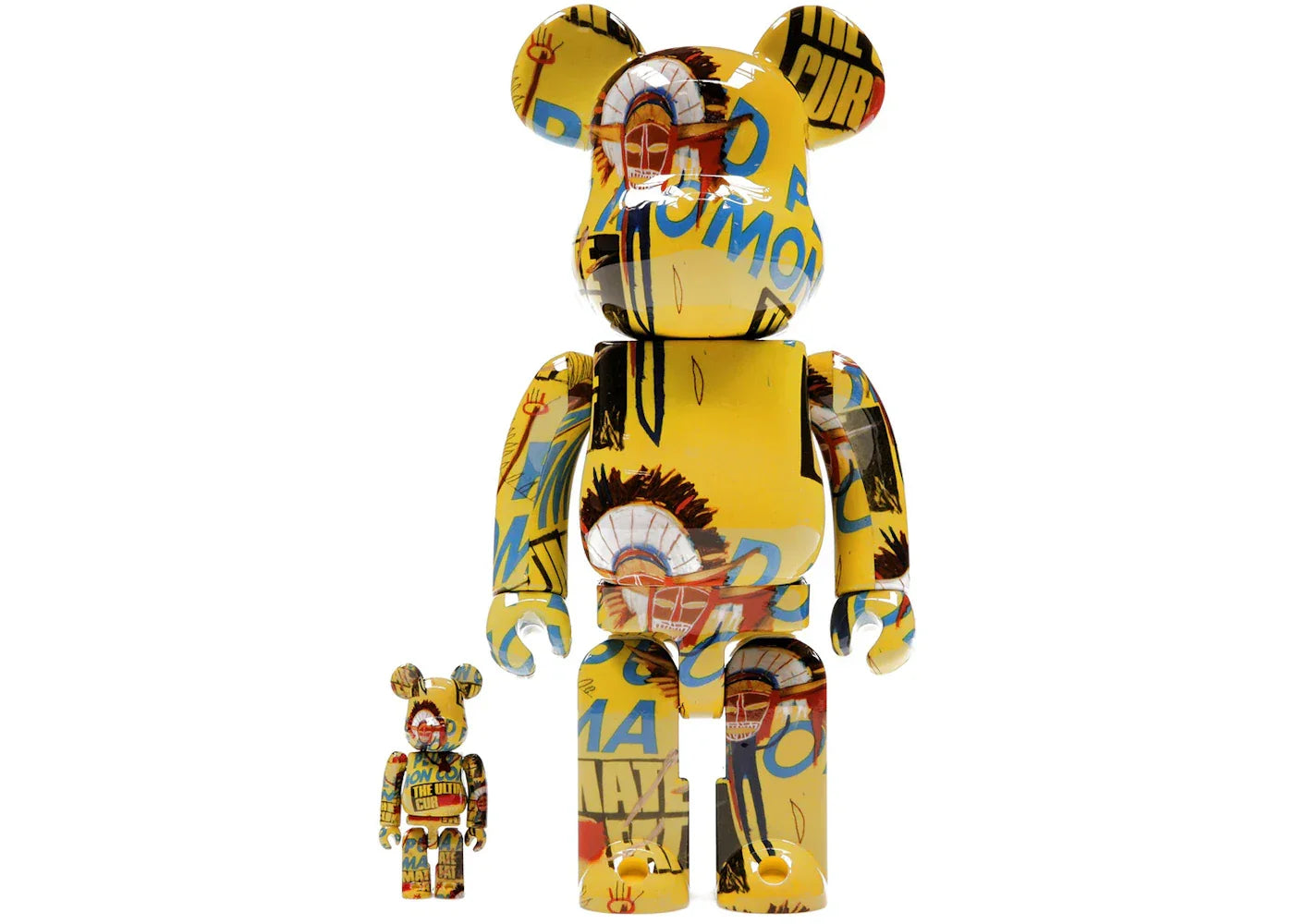 Bearbrick Andy Warhol x Jean-Michel Basquiat #3 100% & 400% Set-1