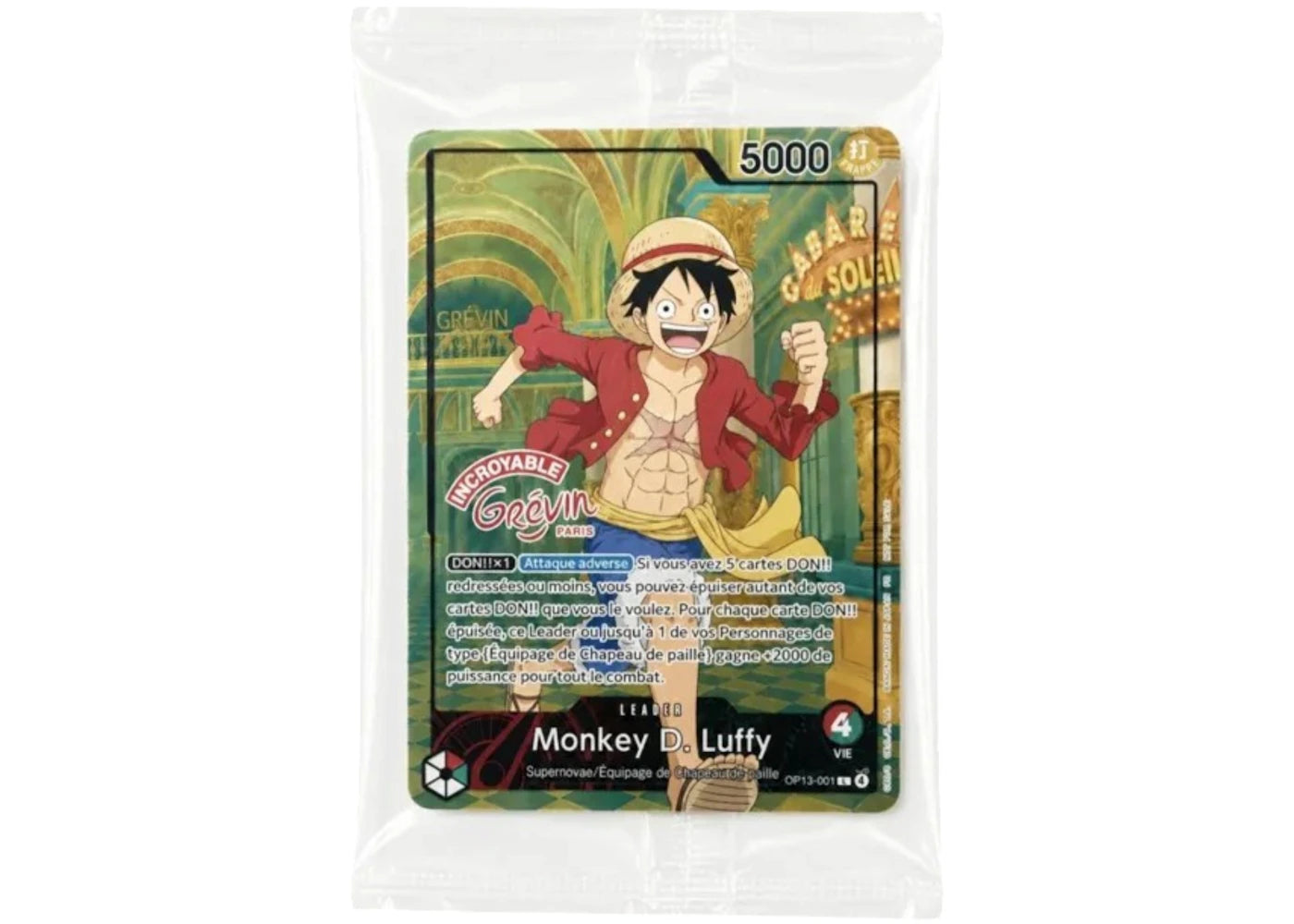 2026 Bandai One Piece Monkey D. Luffy Musée Grévin Paris Special Promo (French) OP13-001 Ungraded -1