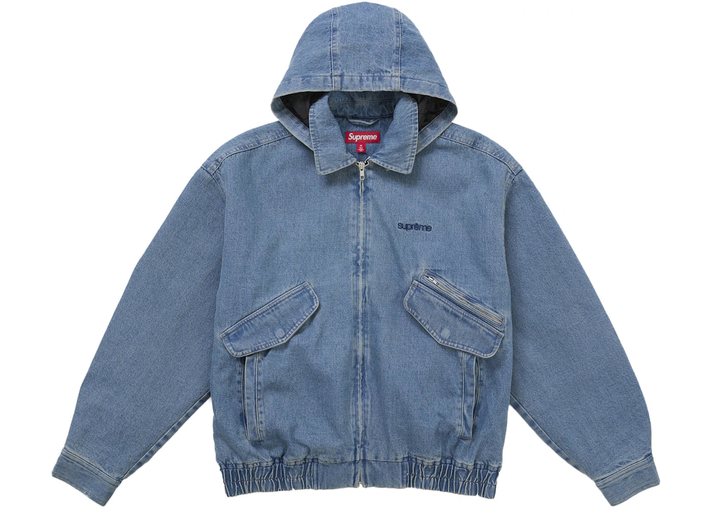 Supreme Hooded Utility Jacket Denim -1