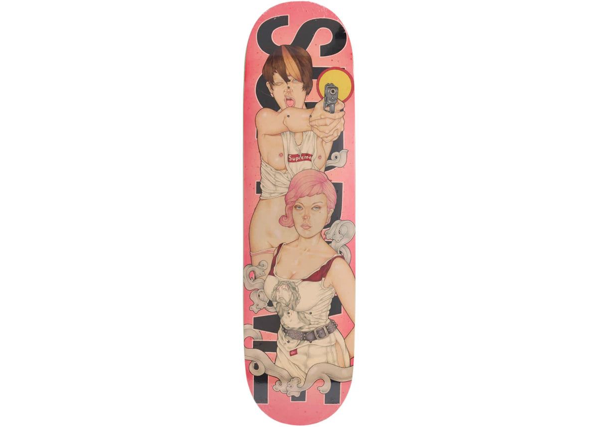 Supreme Girls Skateboard Deck Red -1