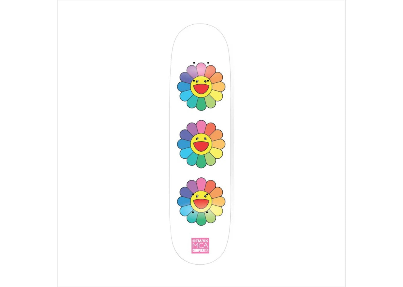Takashi Murakami x Takashi Murakami 3 Flower Skateboard Deck Multi -1