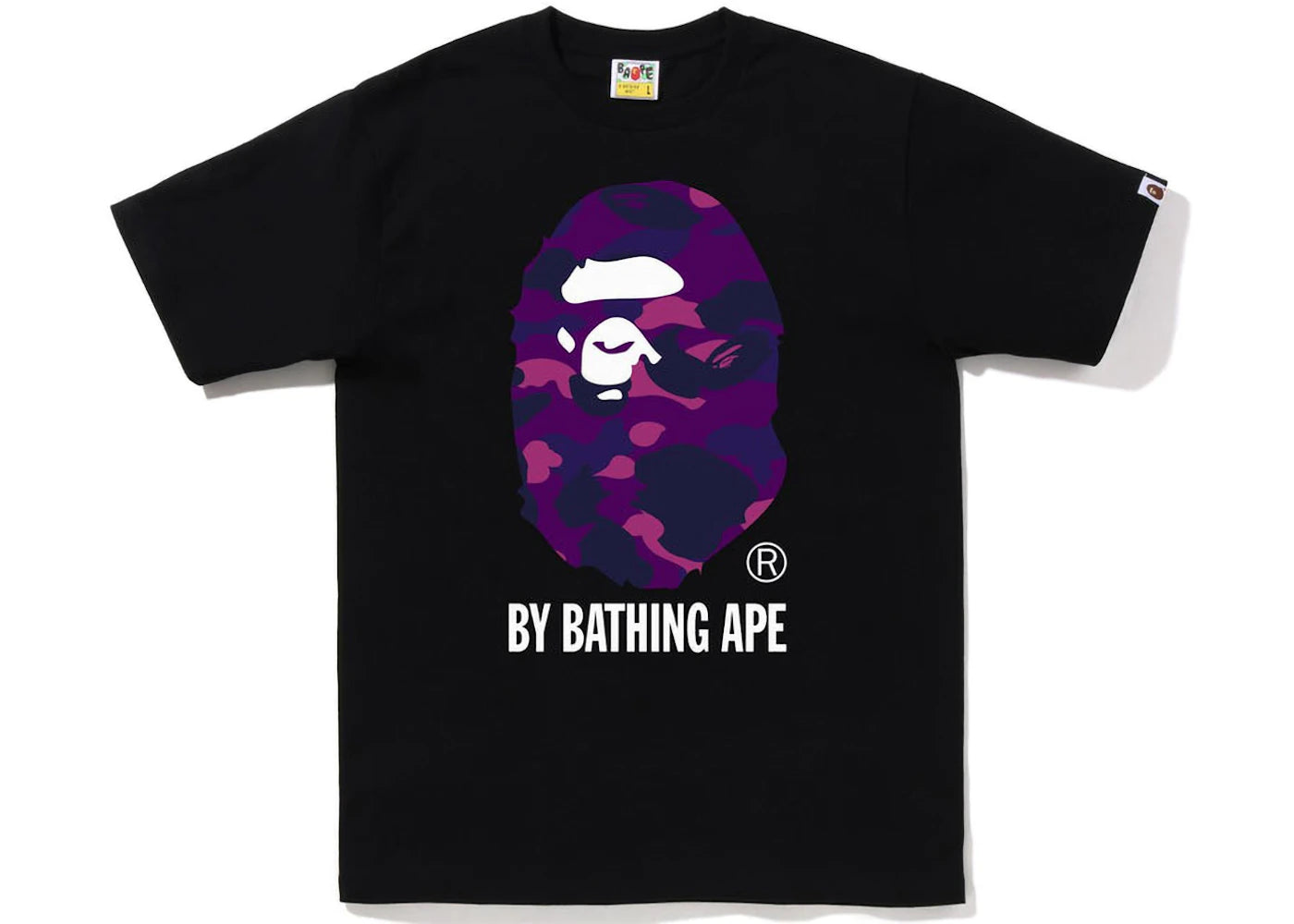 BAPE Color Camo By Bathing Ape Tee (FW22) Black Purple -1