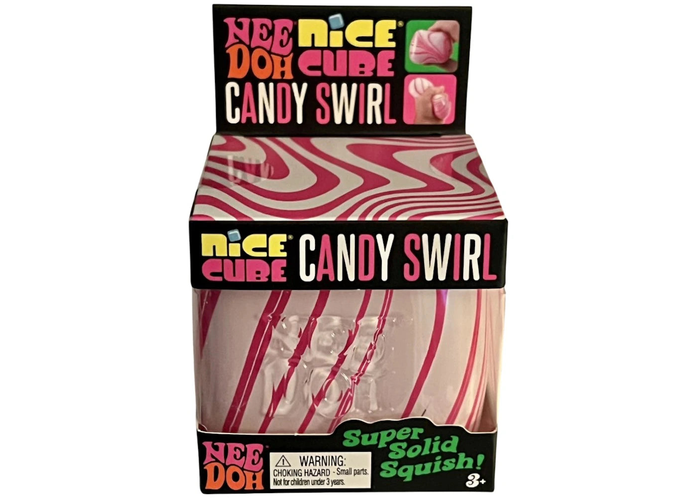 NeeDoh Candy Swirl Nice Cube Squishy Fidget Toy -1