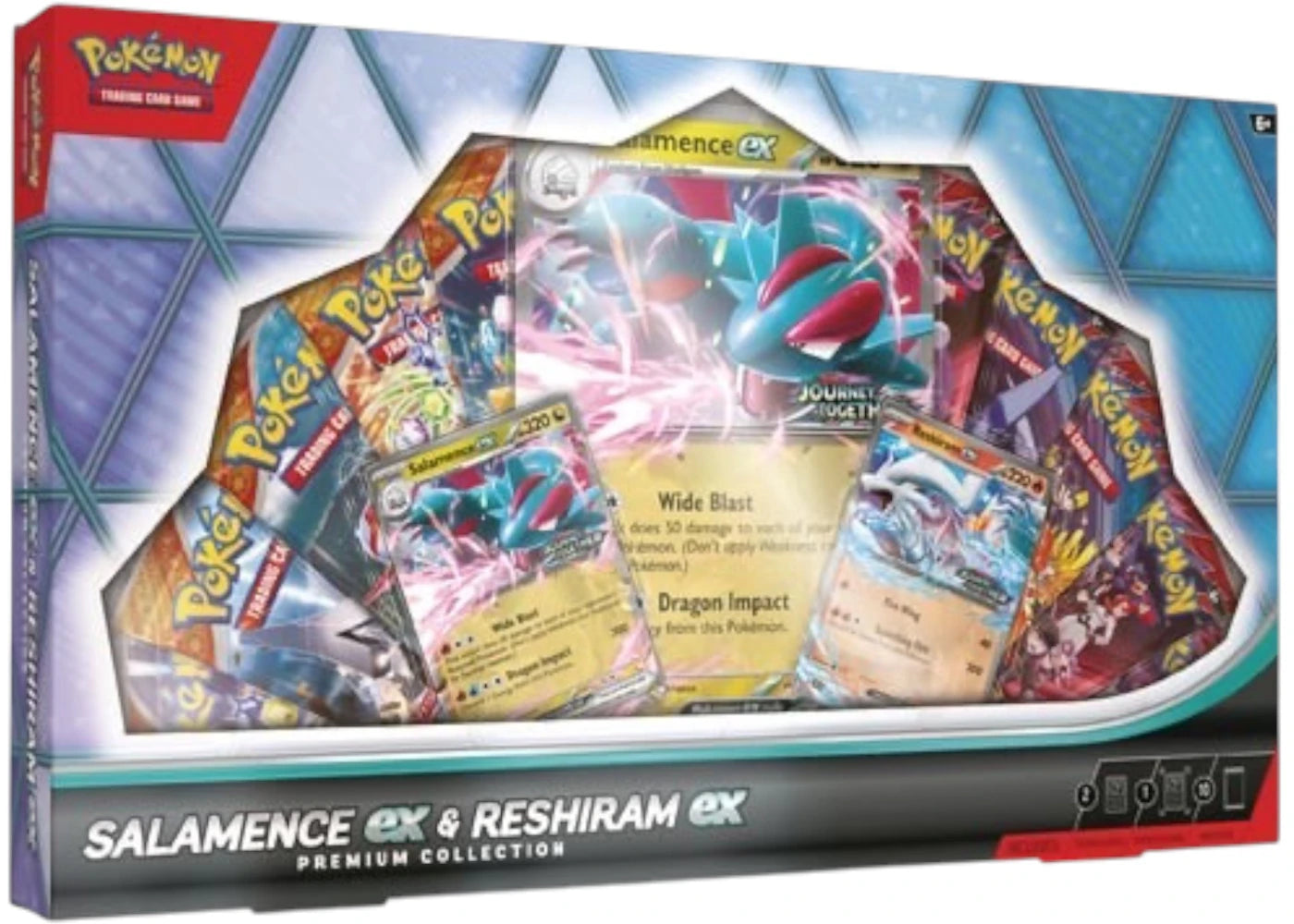 2025 Pokémon Mega Evolution Salamence & Reshiram EX Premium Collection Box -1