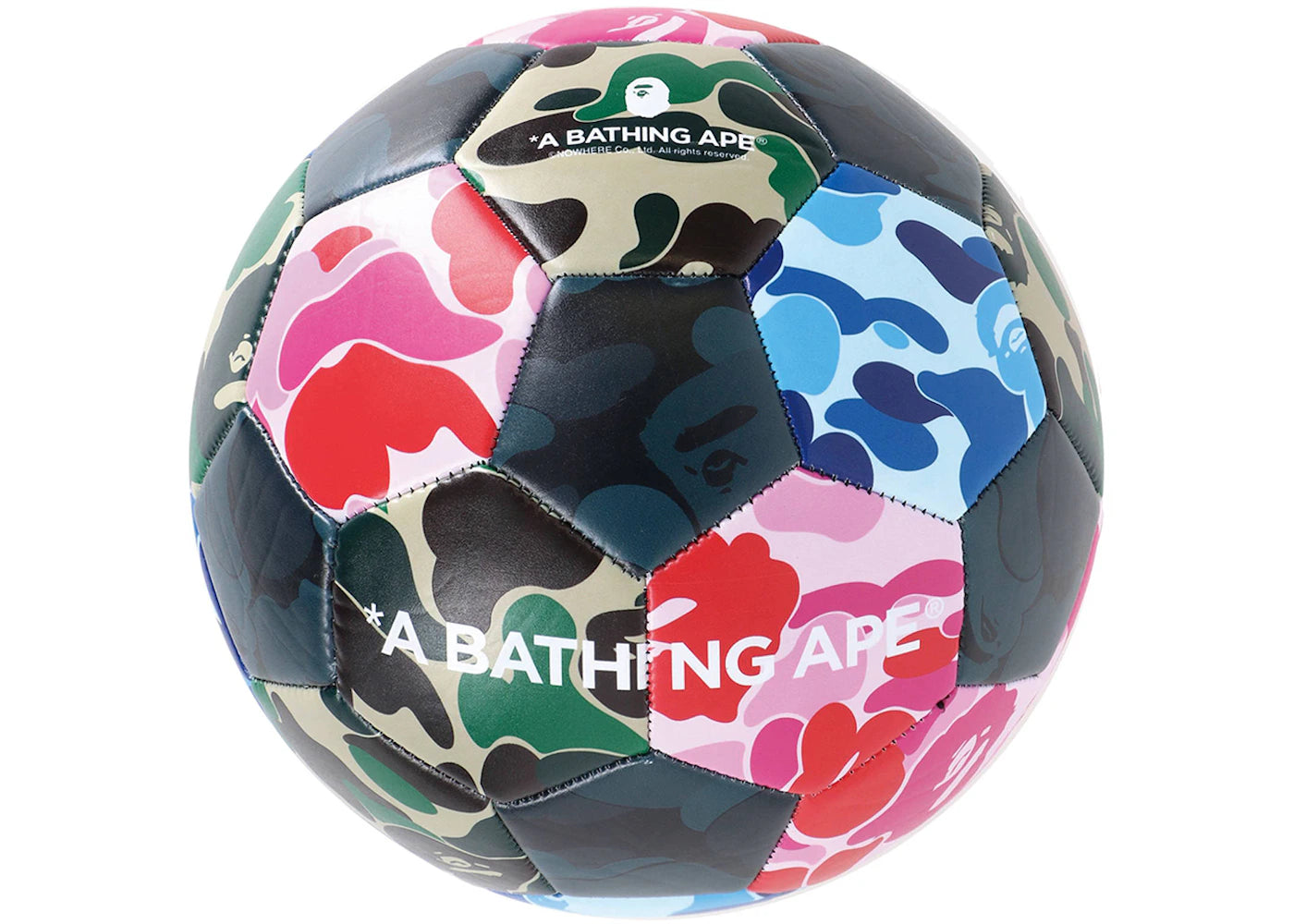 BAPE Multi ABC Camo Soccer Ball Multi -1