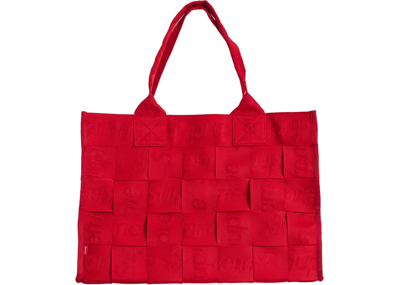 Supreme Woven Large Tote Bag Red -1