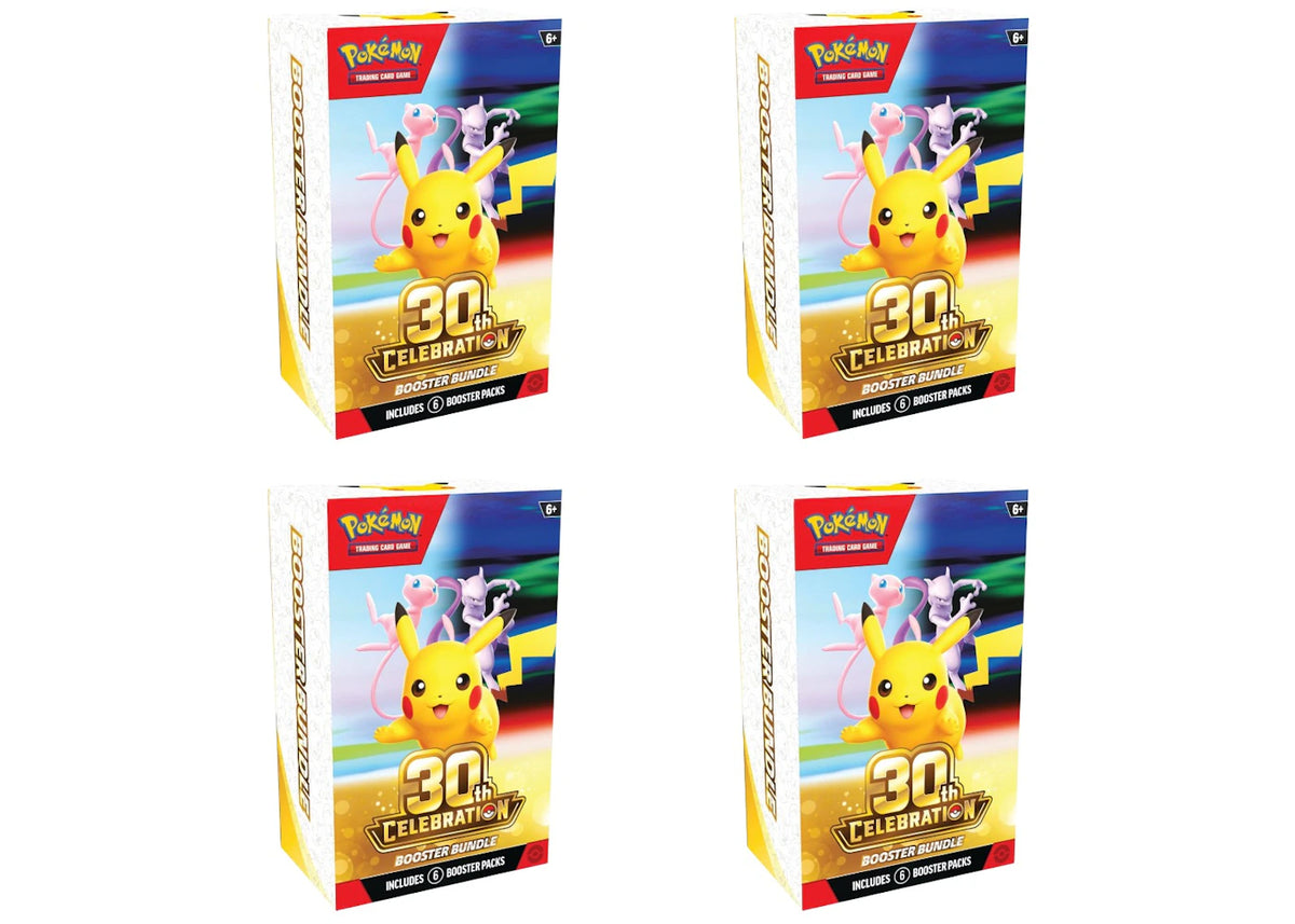 2026 Pokémon Mega Evolution 30th Celebration Booster Bundle 4x Lot -1