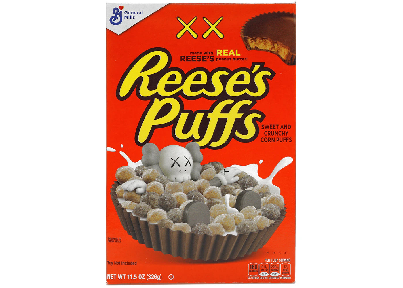 KAWS x Reese's Puffs Cereal (Not Fit For Human Consumption) -1