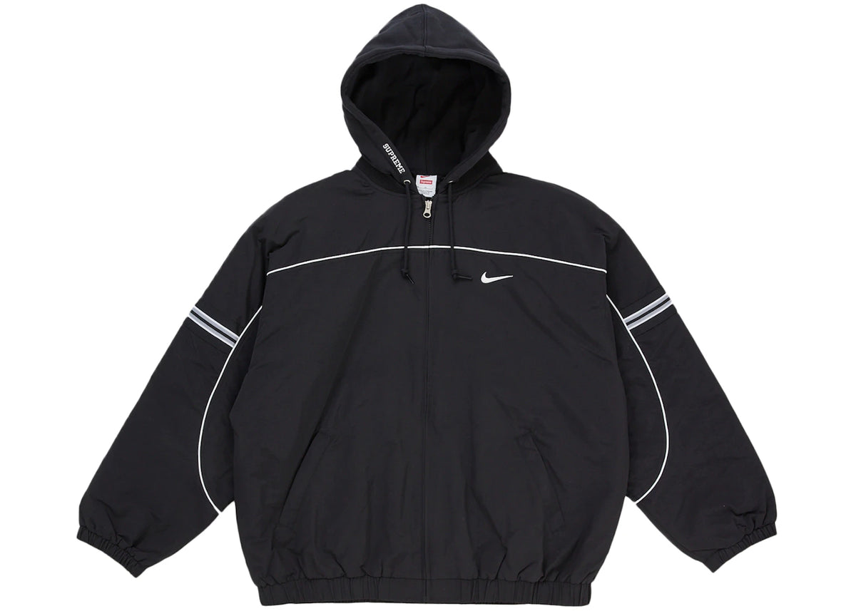 Supreme Nike Nylon Hooded Jacket Black -1