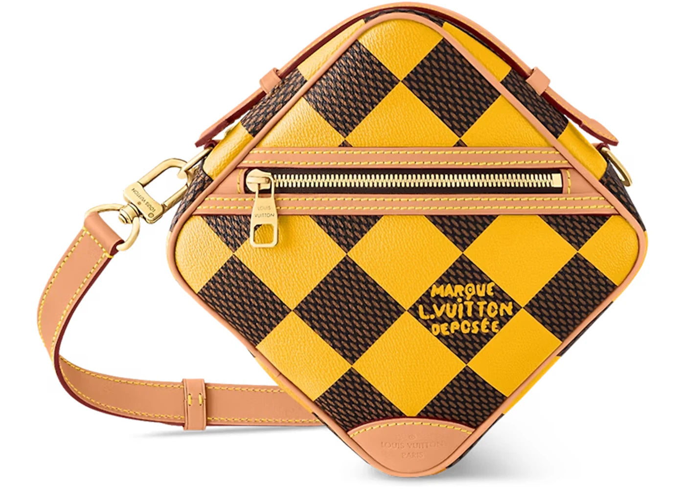 Louis Vuitton Chess Messenger Bag Damier Pop Jaune Mat -1