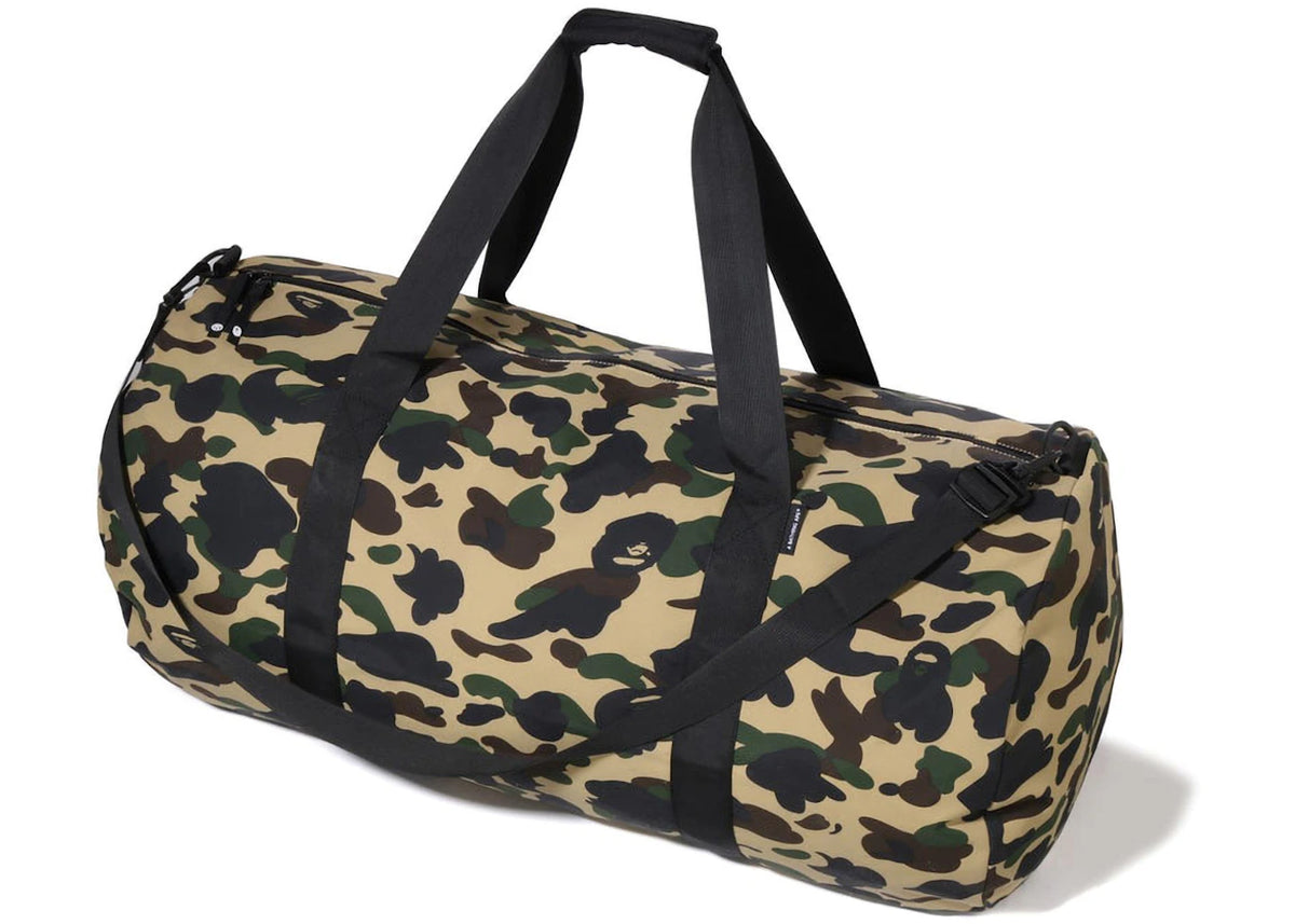 BAPE 1st Camo Duffle Bag Yellow -1