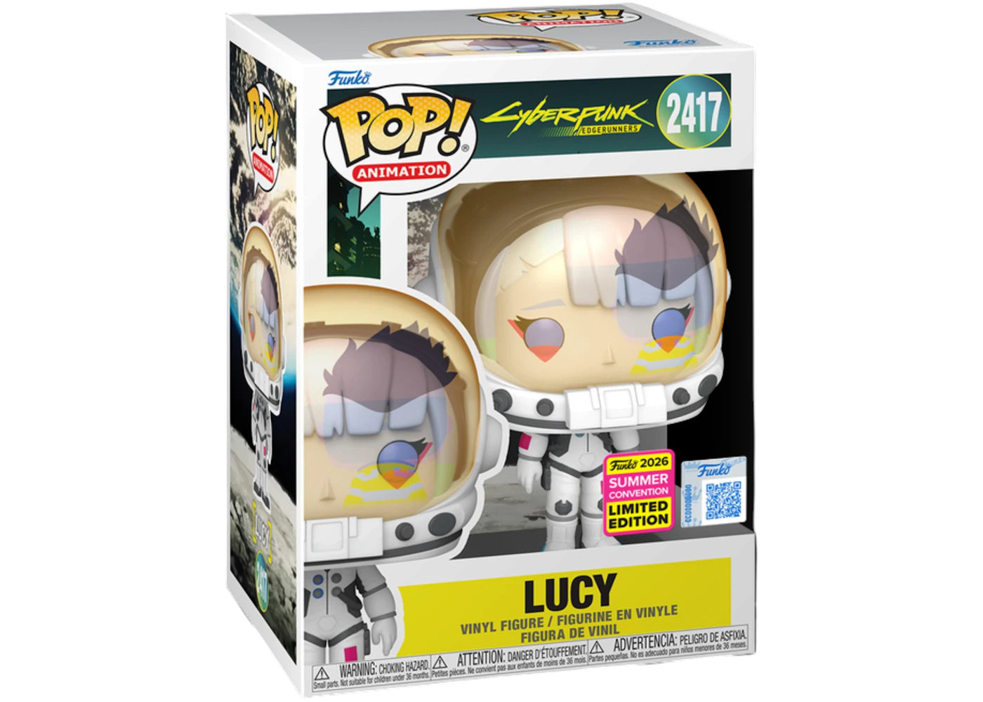 Funko Pop! Animation Cyberpunk Lucy in Spacesuit Figure #2417 -1