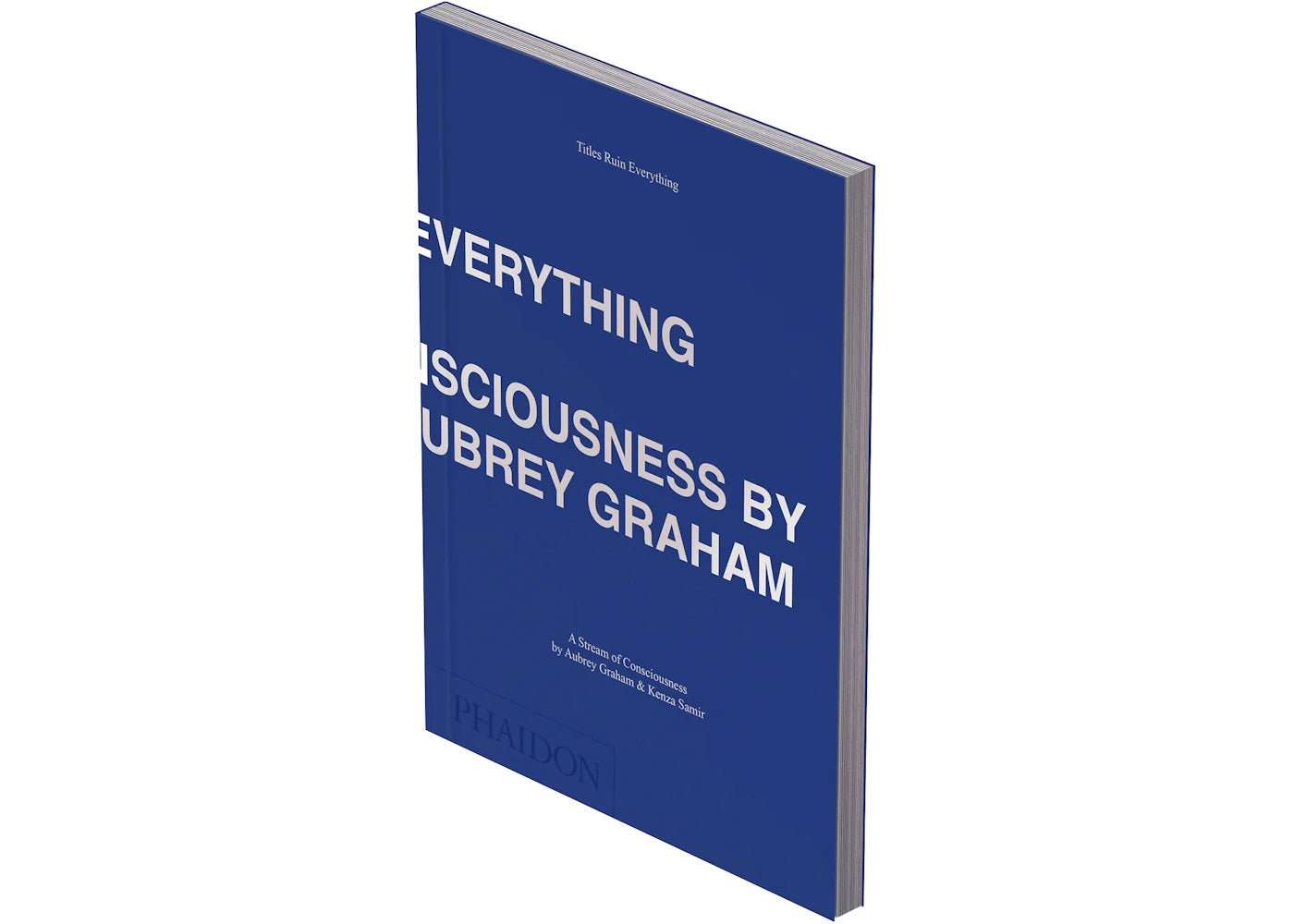 Phaidon Titles Ruin Everything A Stream of Consciousness by Aubrey Graham and Kenza Samir Book -1