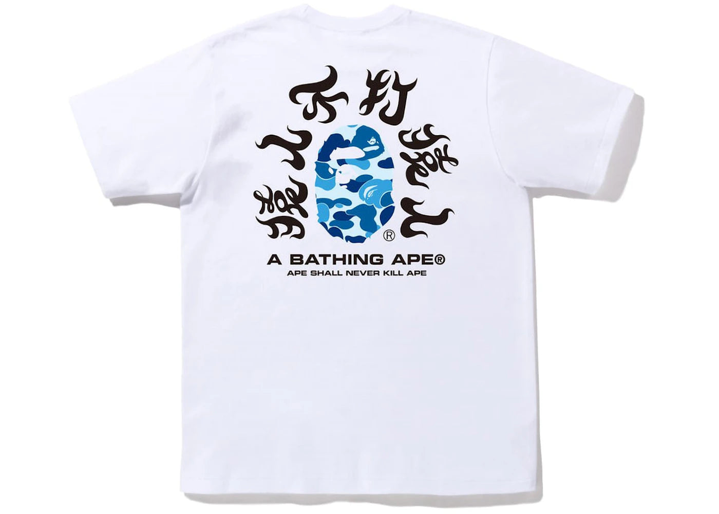 BAPE ABC Camo Kanji Tee (SS22) White Blue -1