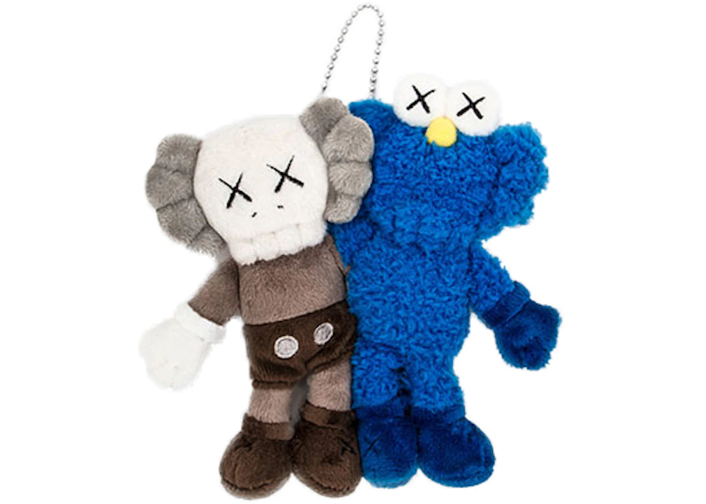KAWS Seeing/Watching Plush Keychain Grey/Blue -1