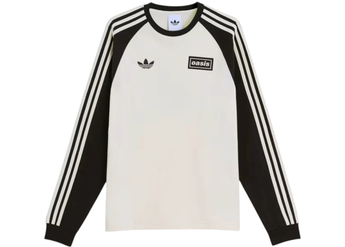 adidas x Oasis Tour 3-Stripes Longsleeve Tee Cream White -1