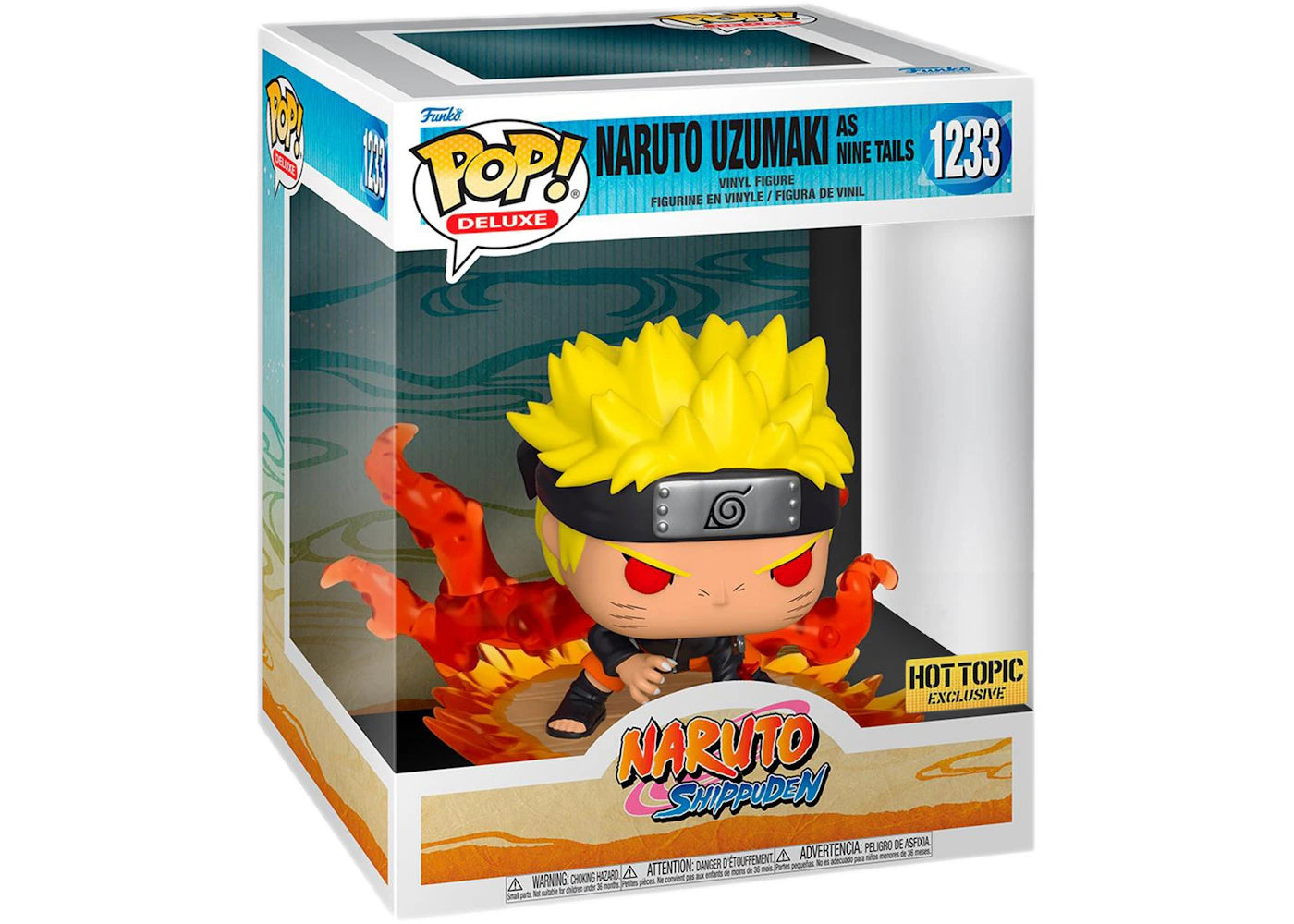 Funko Pop! Deluxe Naruto Shippuden Naruto Uzumaki as Nine Tails Hot Topic Exclusive Figure #1233 -1