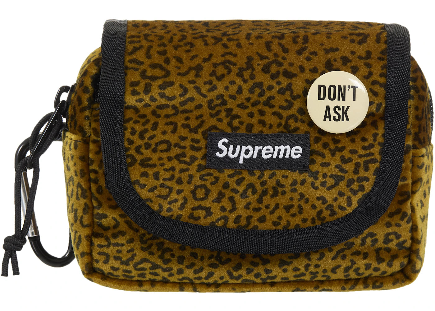 Supreme Velvet Mini Pouch Tan Leopard -1