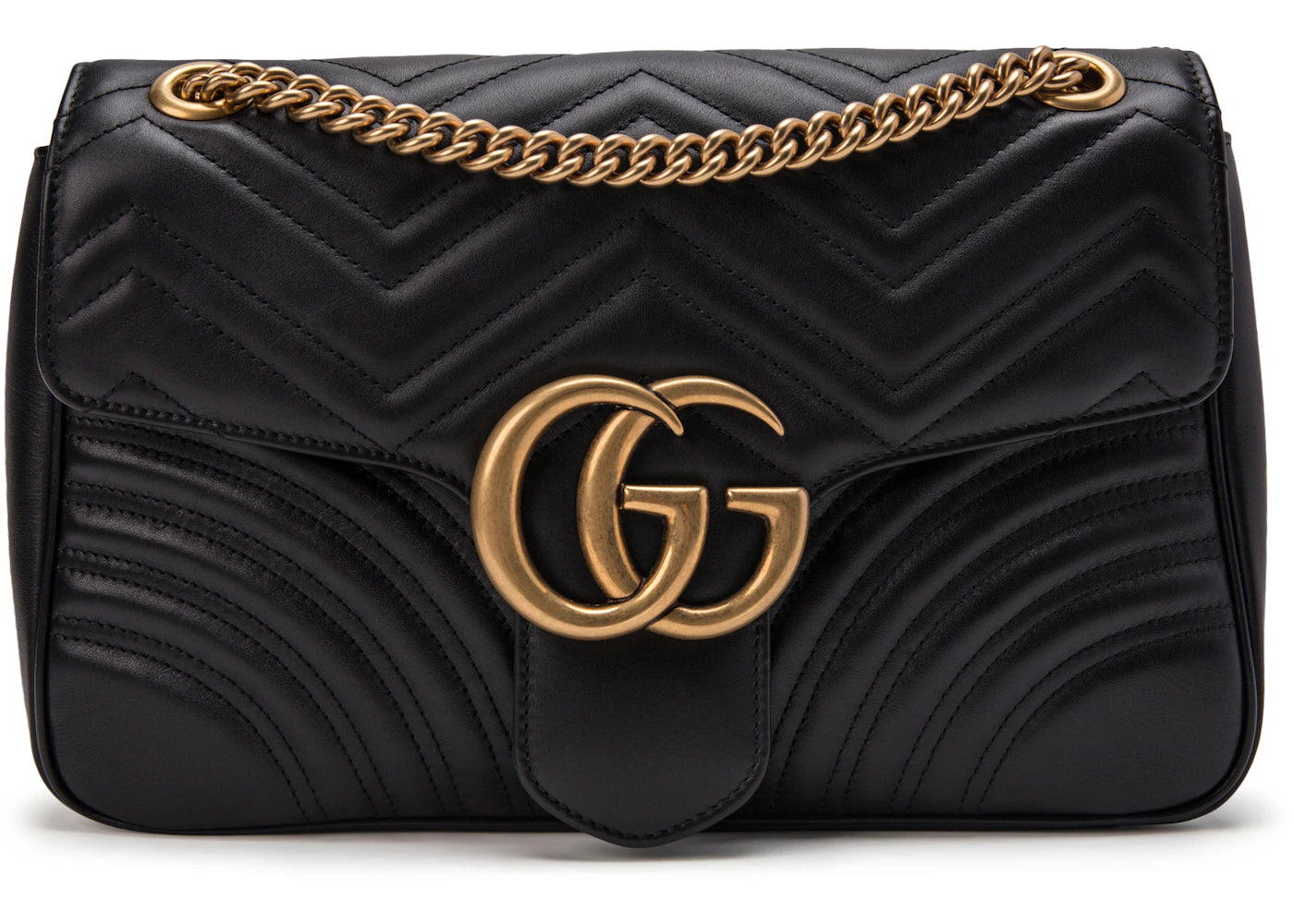 Gucci GG Marmont Shoulder Bag Matelasse Medium Black -1