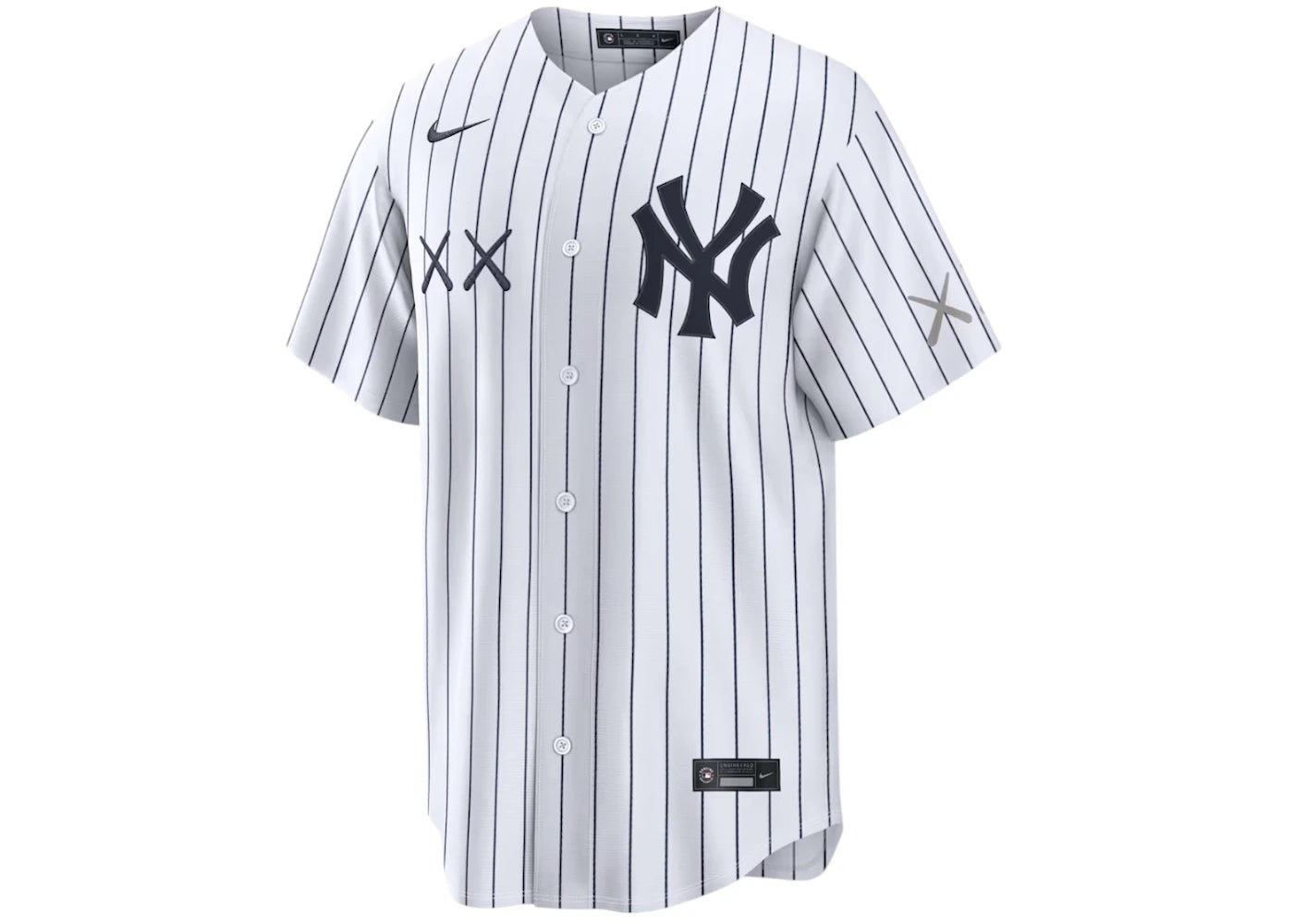 KAWS Nike MLB Stadium New York Yankees Jersey White/Blue -1