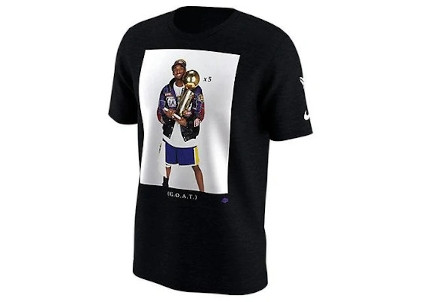 Nike Kobe Bryant Trophy Retirement GOAT Dri-Fit T-shirt Black -1