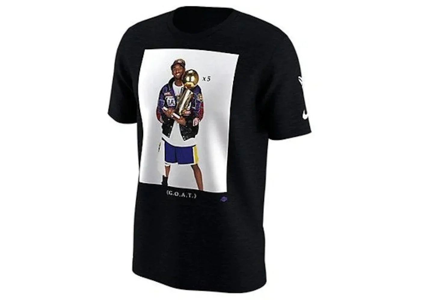Nike Kobe Bryant Trophy Retirement GOAT Dri-Fit T-shirt Black -1