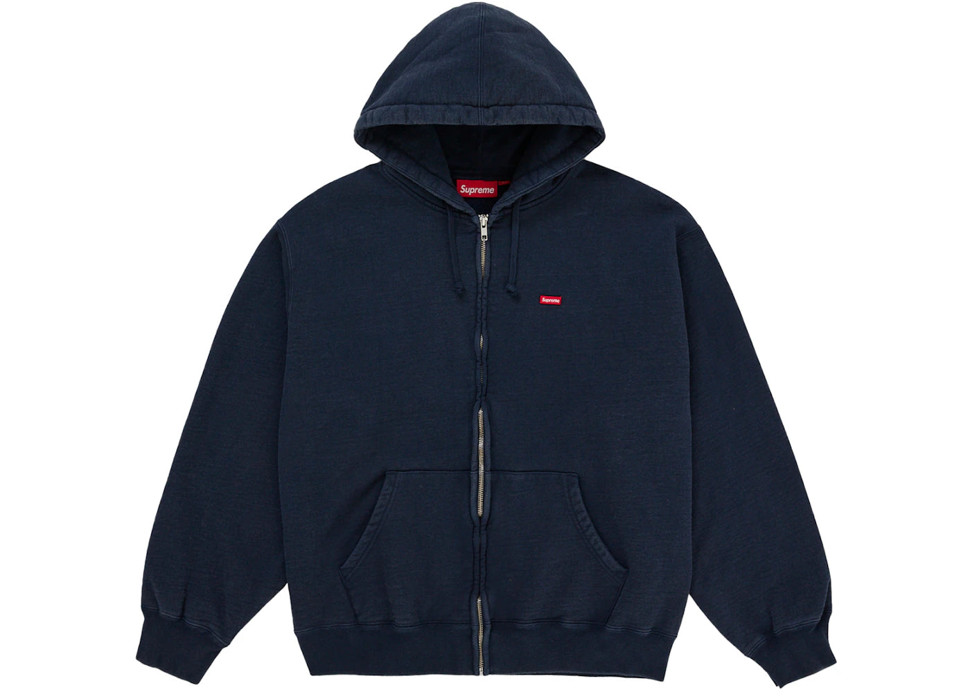 Supreme Small Box Zip Up Hooded Sweatshirt (FW26) Navy -1
