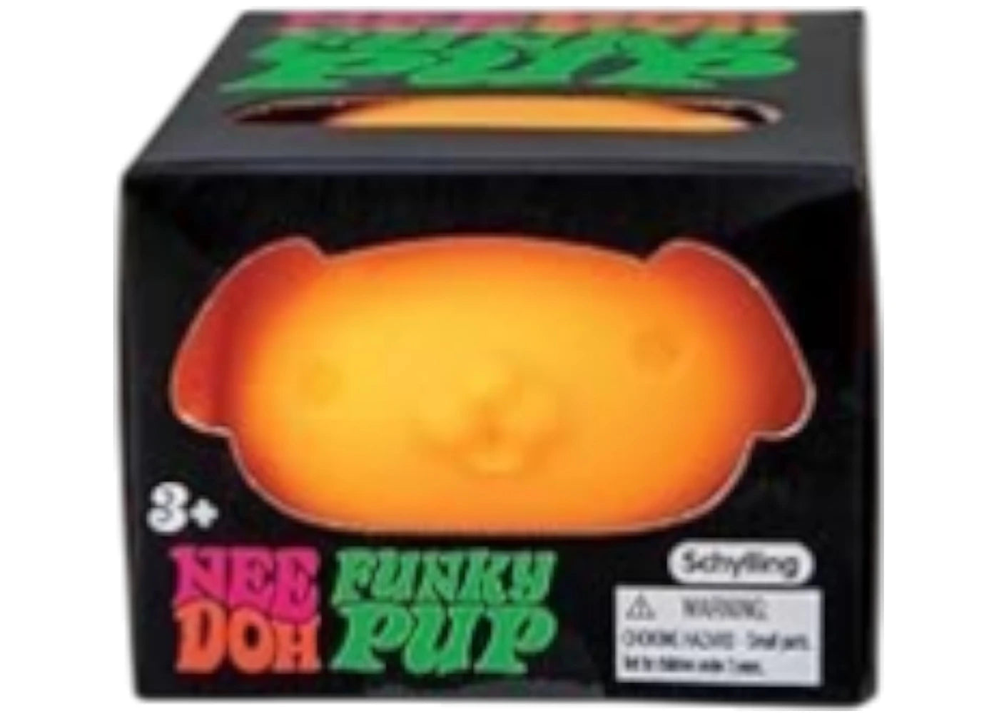 NeeDoh Funky Pup Squishy Fidget Toy Orange -1