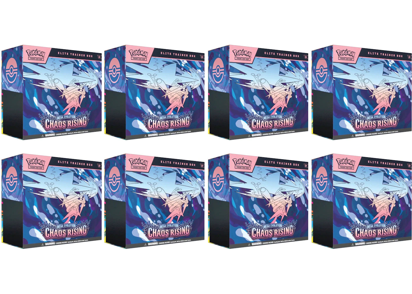 2026 Pokémon Mega Evolution Chaos Rising Elite Trainer Box 8x Lot -1