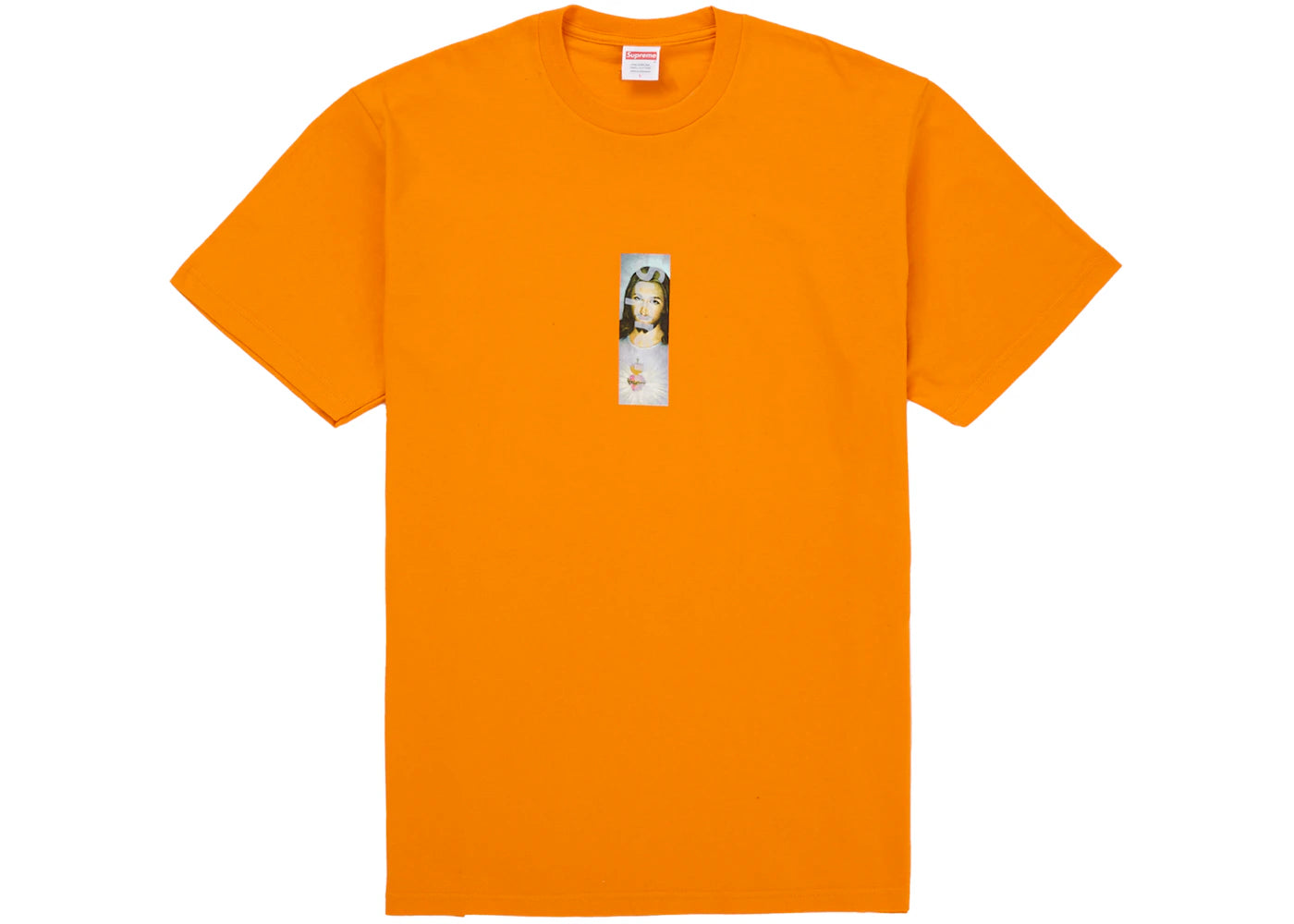 Supreme Prayer Card Box Logo Tee Orange -1