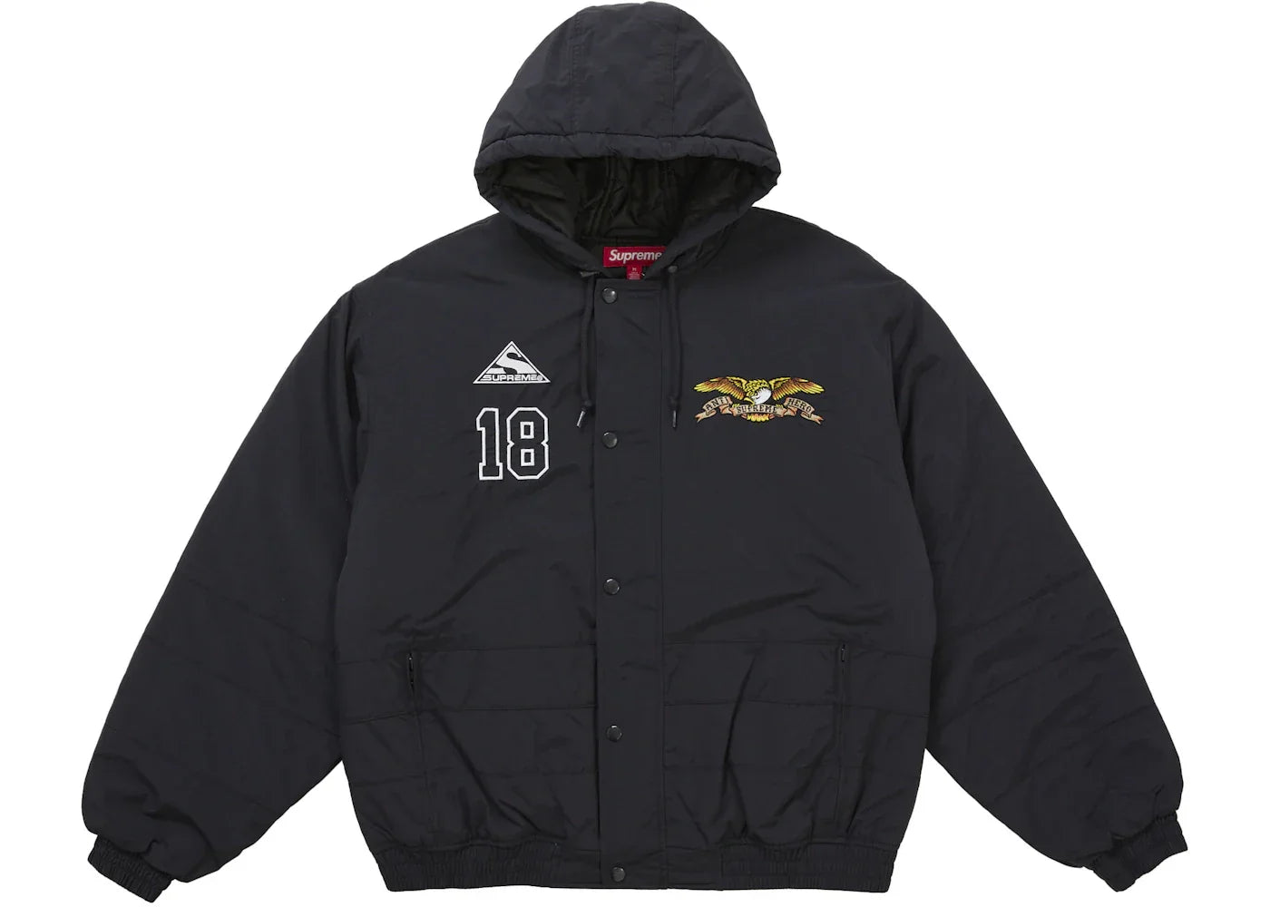 Supreme ANTIHERO Stadium Jacket Black -1