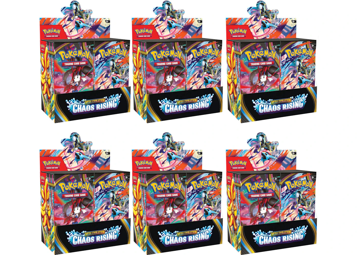 2026 Pokémon Mega Evolution Chaos Rising Booster Box 6x Lot -1
